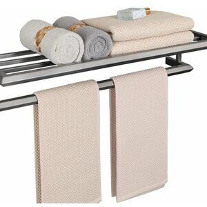 Alise Bath Double Towel Bars Towel Racks Hanger Stainless Steel Wall Mount 16"